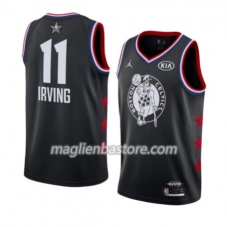 Maglia Boston Celtics Kyrie Irving 11 2019 All-Star Jordan Brand Nero Swingman - Uomo